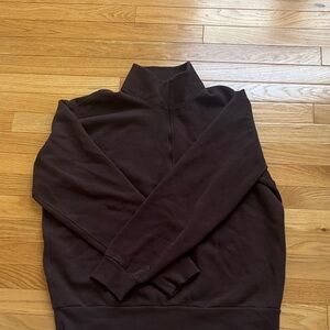 lululemon athletica Men's Dark Brown Zip-Up Sweater